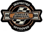 Harley Davidson&amp;reg; "1903 Inspected Approved" PatchHarley PatchFREE SHIPPING