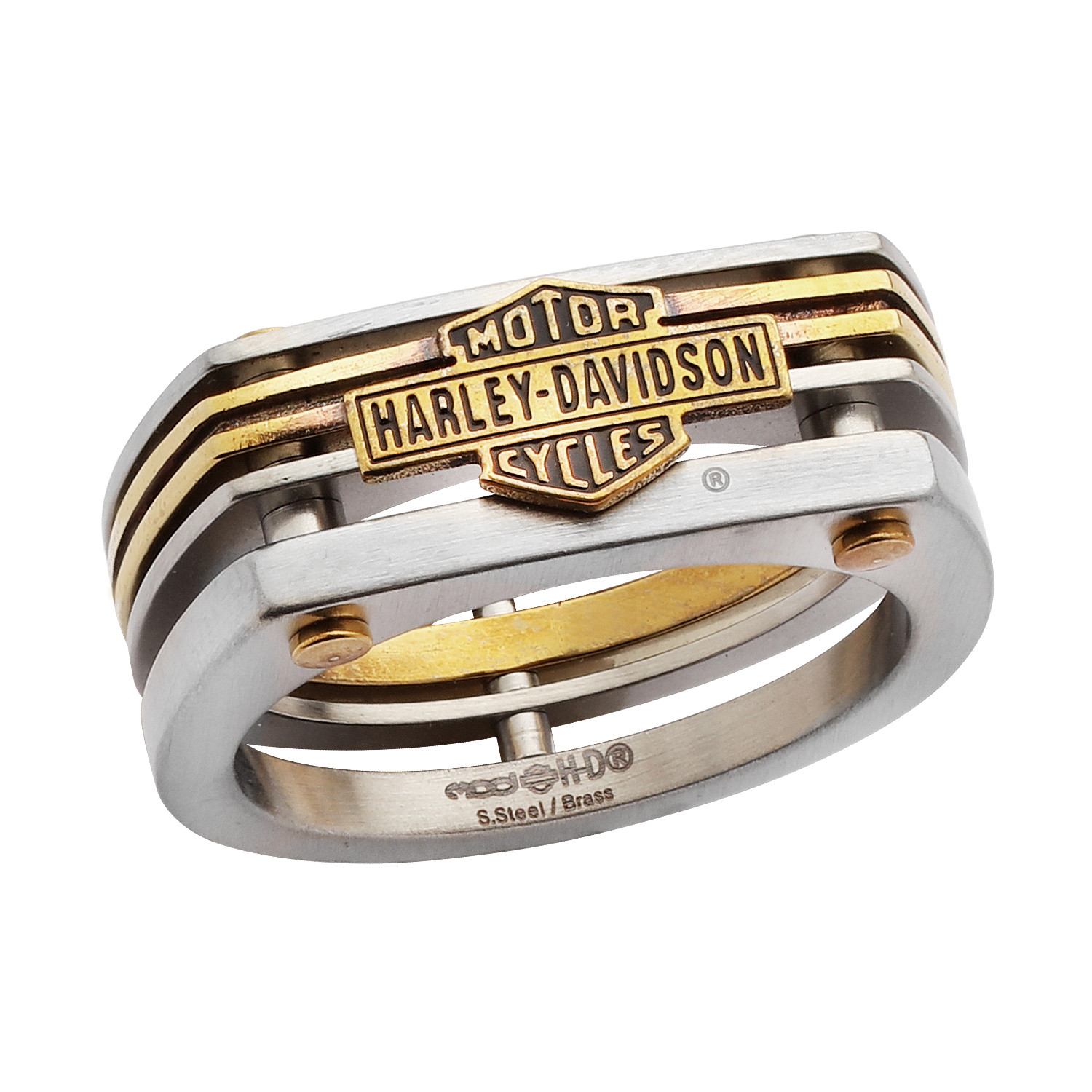 HarleyDavidson ® Motorcycle Mod Jewelry® Stainless Steel Brass