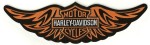 Harley Davidson&amp;reg;Orange Winged Bar &amp; Shield Logo PatchHarley Patch 2 Sizes FREE SHIPPING