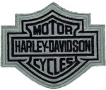 Harley Davidson&amp;reg;Reflective Bar and Sheild Logo Patch2 Sizes Harley PatchFREE SHIPPING