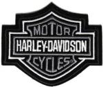 Harley-Davidson&amp;reg;Gray Bar &amp; Shield Logo PatchHarley&amp;reg; Patch 3 SizesFREE SHIPPING