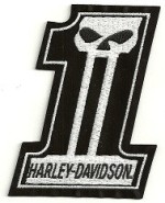 Harley-Davidson&amp;reg;Willie G Famous #1 Skull PatchHarley&amp;reg; Patch 2 SizesFREE SHIPPING