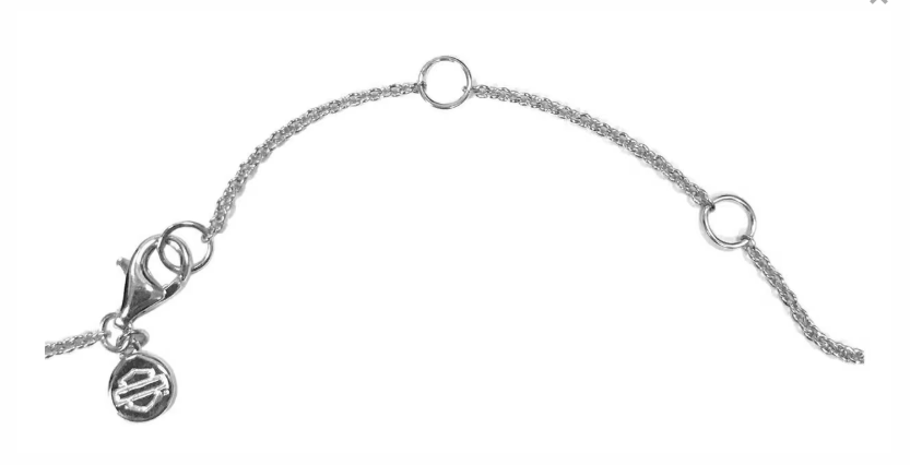 Harley-Davidson&amp;reg; Barbed Wire Bling Bar &amp; Shield Logo Circle Necklace Sterling Silver HDN0452