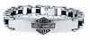 Harley-Davidson&reg; Bike Chain B&S Logo ID Bracelet Stainless Steel HSB0071 