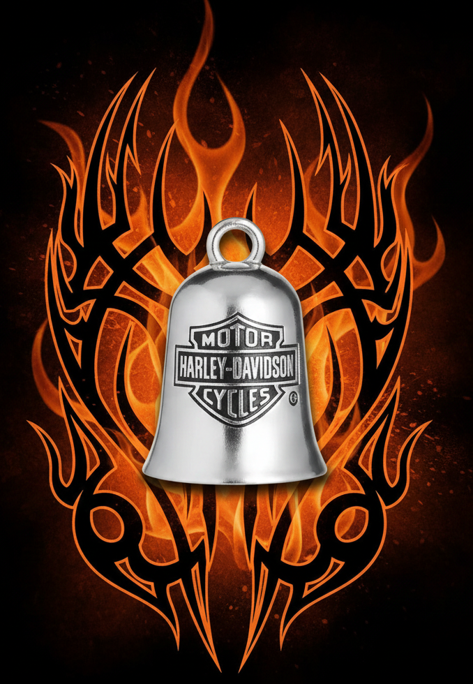 Harley Davidson&amp;reg; Classic Bar &amp; Shield Logo Ride Bell Engraved Ride Bell HBR013