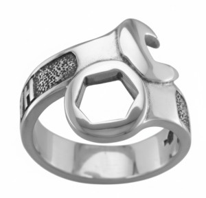 Harley-Davidson&reg; H-D Wrench Ring Men's Sterling Silver HDR0109 - Product Image