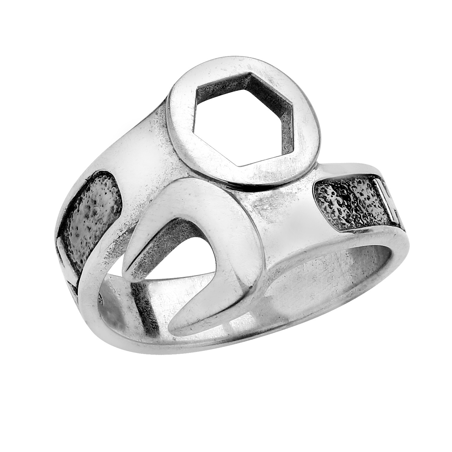 Harley-Davidson&reg; H-D Wrench Ring Men's Sterling Silver HDR0109 - Product Image