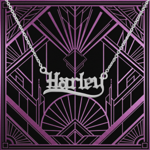 Harley-Davidson&amp;reg; Old English Script "Harley" Sterling Silver Bling Necklace  HDN0422