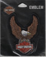 Harley-Davidson&amp;reg; PatchUp-Wing Brown Eagle Bar &amp; Shield Logo Patch2 Sizes FREE SHIPPING
