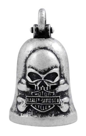 Harley-Davidson® Vintage Skull & Crossbones Bar & Shield Logo Ride Bell HRB051 Harley-Davidson® Vintage Skull & Crossbones Bar & Shield Logo Ride Bell HRB051 - Product Image