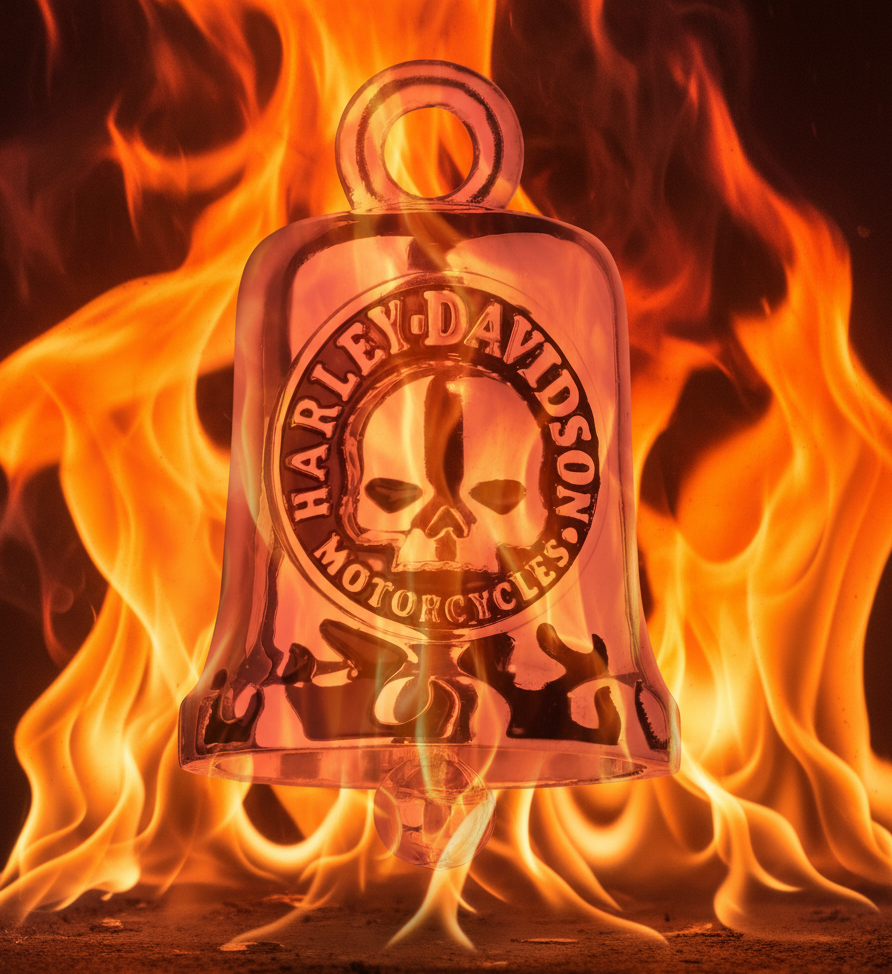Harley Davidson&amp;reg; Willie G Skull Flames Ride Bell HRB005
