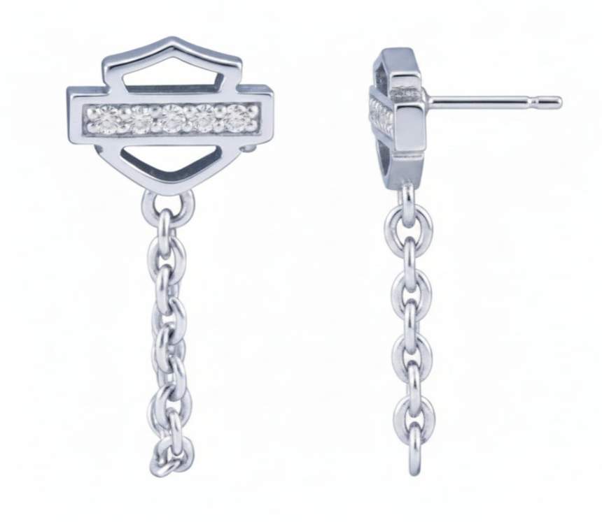Harley-Davidson&amp;reg; Women's Earrings Sterling Silver HDE0396