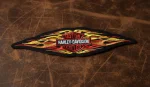 Harley-Davidson&amp;reg;Bar &amp; Shield Logo in Tribal Flames Patch FREE SHIPPING