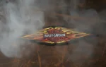Harley-Davidson&amp;reg;Bar &amp; Shield Logo in Tribal Flames Patch FREE SHIPPING