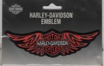 Harley Davidson&amp;reg;Orange Winged Bar &amp; Shield Logo PatchHarley Patch 2 Sizes FREE SHIPPING