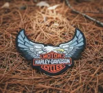 Harley-Davidson&amp;reg;Silver Eagle Bar &amp; Shield LogoHarley Patch FREE SHIPPING