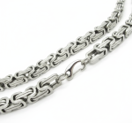 Huge 17mm Byzantine Link Chain Men's Necklace Stainless Steel FREE SHIPPING