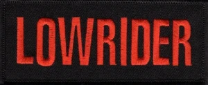 "LOWRIDER" PatchBiker Patch FREE SHIPPING