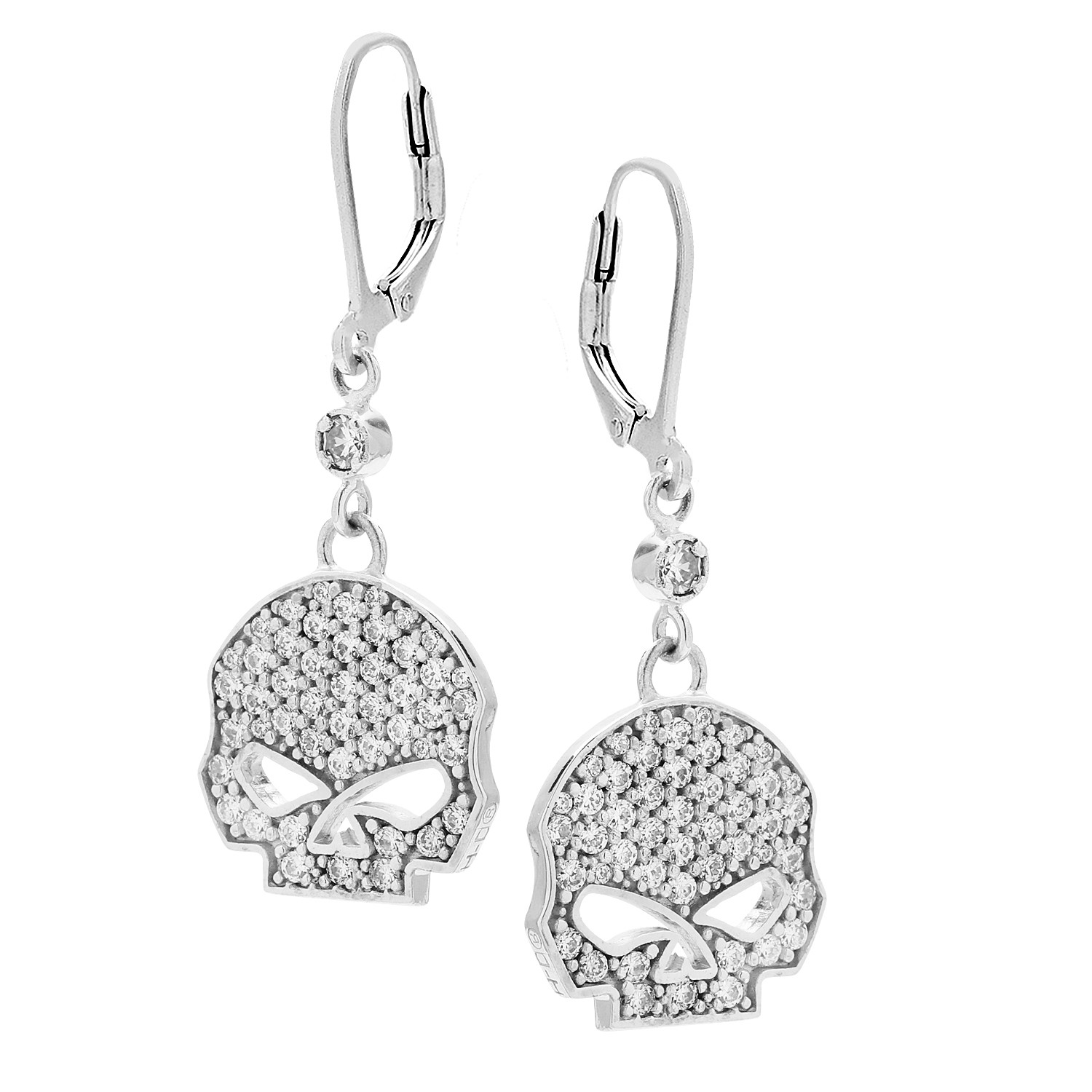 Ladies Earrings Mod Jewelry® Harley Davidson ® Bling Dangle Willie G