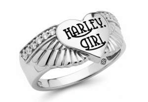 Ladies Harley-Davidson Sterling Silver Harley Girl Ring by Mod JewelryHDR0526 - Product Image