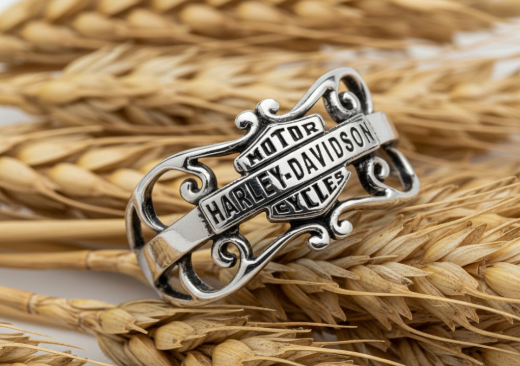 Harley-Davidson® Gypsy Filigree Vintage Bar & Shield® Logo Ring