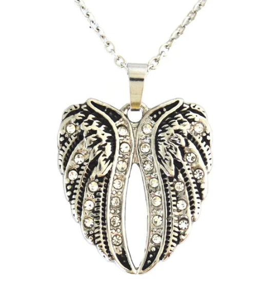 Ladies Pendant Angel Wings Stainless Steel BLING Ladies Pendant Angel Wings Stainless Steel BLING - Product Image