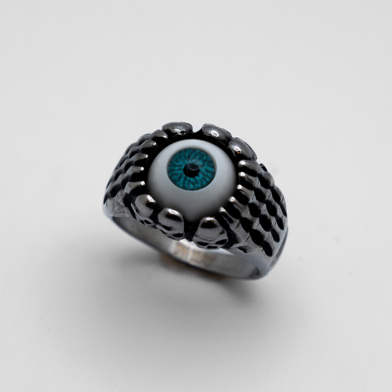Unisex Eyeball Ring Stainless Steel  Sizes 5-10