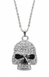 Ladies / Women's Pendant & Chain Bling Skull Stainless Steel 