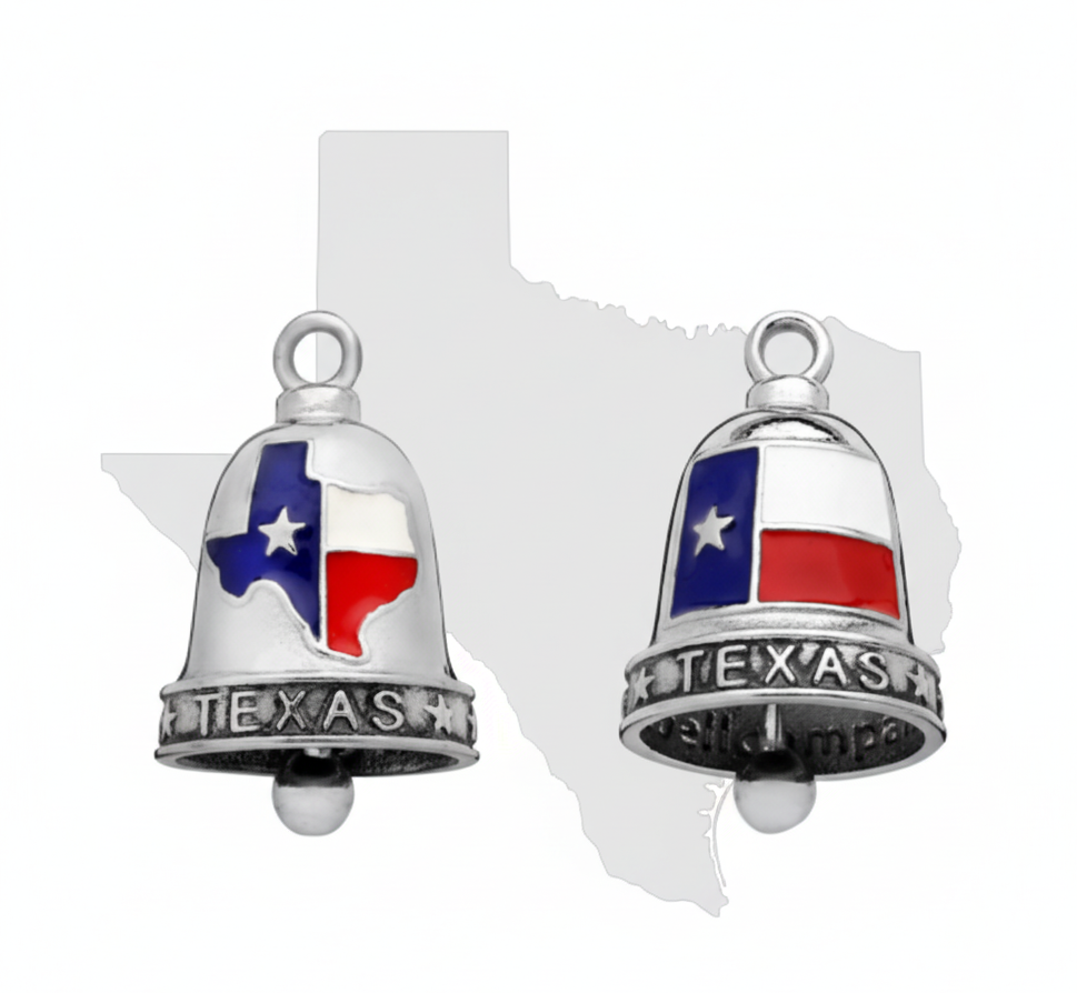 Large "TEXAS" Motorcycle Ride Bell Stainless Steel Biker Bell