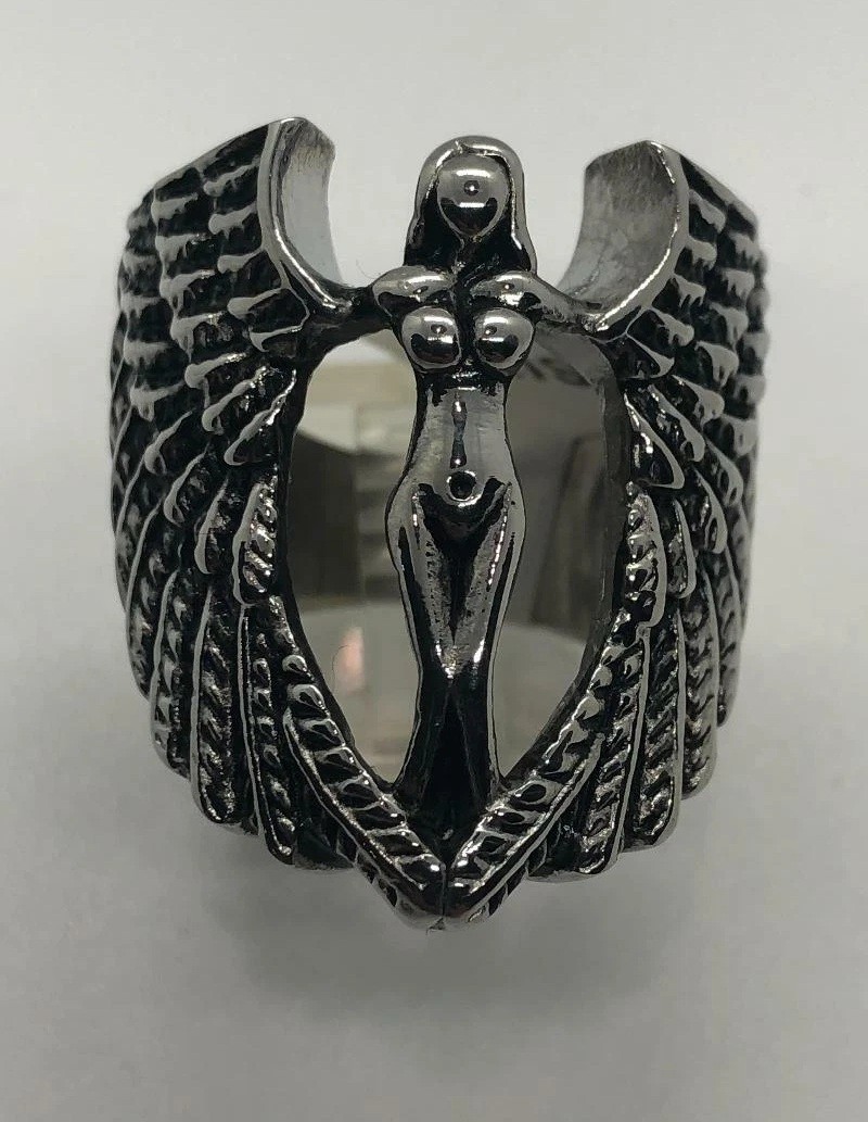 Unisex Angel's Wrapping Wings Ring Stainless Steel Sizes 8 - 16 Unisex Angel's Wrapping Wings Ring Stainless Steel Sizes 8 - 16 - Product Image