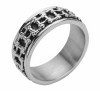 Men's Bike Chain RingBiker Wedding Band Stainless Steel  Sizes 9-14