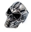 Men's Bio-Mechanical Skull Ring Biker Stainless Steel Ring Sizes 10-15