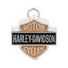Harley-Davidson&reg; 3-D Big Bar & Shield Logo Ride Bell-Orange & BlackHBR023