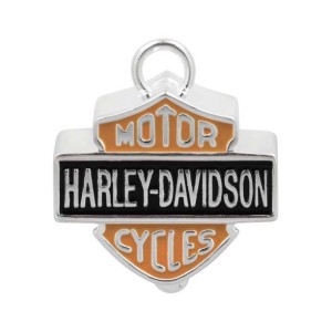 Harley-Davidson® 3-D Big Bar & Shield Logo Ride Bell-Orange & BlackHBR023 Harley-Davidson® 3-D Big Bar & Shield Logo Ride Bell-Orange & BlackHBR023 - Product Image