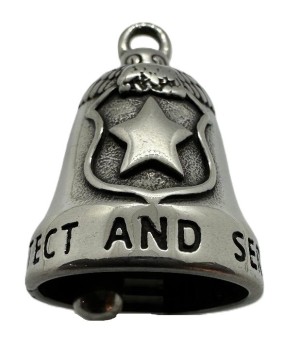 Police Motorcycle Biker Ride Bell&reg; Law Enforcement Edition Stainless Steel  - Product Image