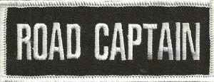 "ROAD CAPTAIN" PatchBiker Patch  FREE SHIPPING