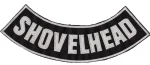"SHOVELHEAD" PatchBottom Rocker Patch2 Colors FREE SHIPPING