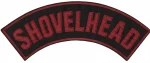 "SHOVELHEAD" Patch  Top Rocker Patch  3 Color Choices FREE SHIPPING