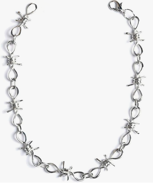 Stainless Steel Barbed Wire Necklace Unisex 7 lengths