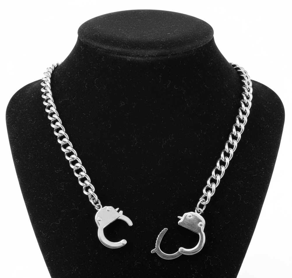 Handcuff Stainless Steel Necklace Unisex