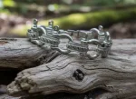 Stainless Steel Men or Women's Boat Jewelry Shackle Bracelet 
