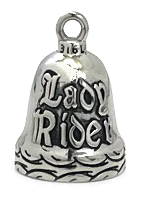 Lady Biker Ride Bell&reg; Lady Rider Stainless Steel RB39  FREE SHIPPING
