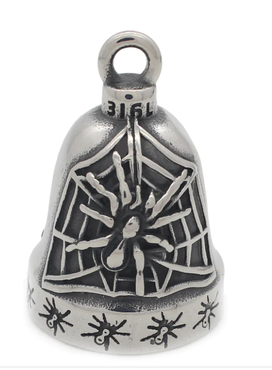 Spider Motorcycle Ride Bell Stainless Steel 