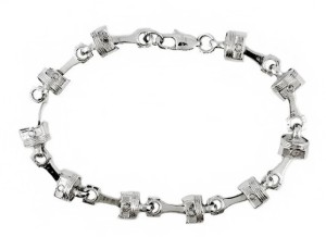 Stainless Steel Piston Unisex Motorcycle Biker Bracelet Stainless Steel Piston Unisex Motorcycle Biker Bracelet - Product Image