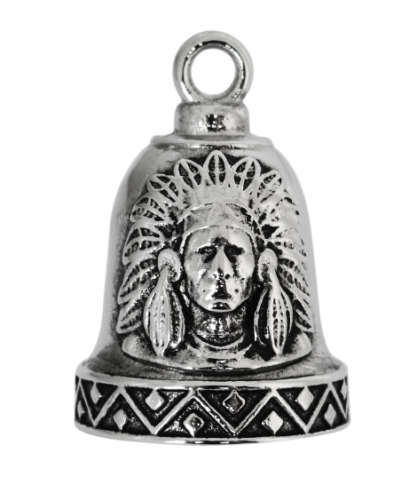 Indian Headdress Ride Bell&reg; Biker Bell Stainless Steel RB8 FREE SHIPPING