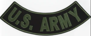 "U.S. ARMY" PatchBottom Rocker Military Patch in 3 ColorsFREE SHIPPING - Product Image