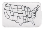 USA Map PatchMotorcycle Biker Patch FREE SHIPPING