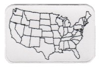 USA Map PatchMotorcycle Biker Patch FREE SHIPPING USA Map PatchMotorcycle Biker Patch FREE SHIPPING - Product Image