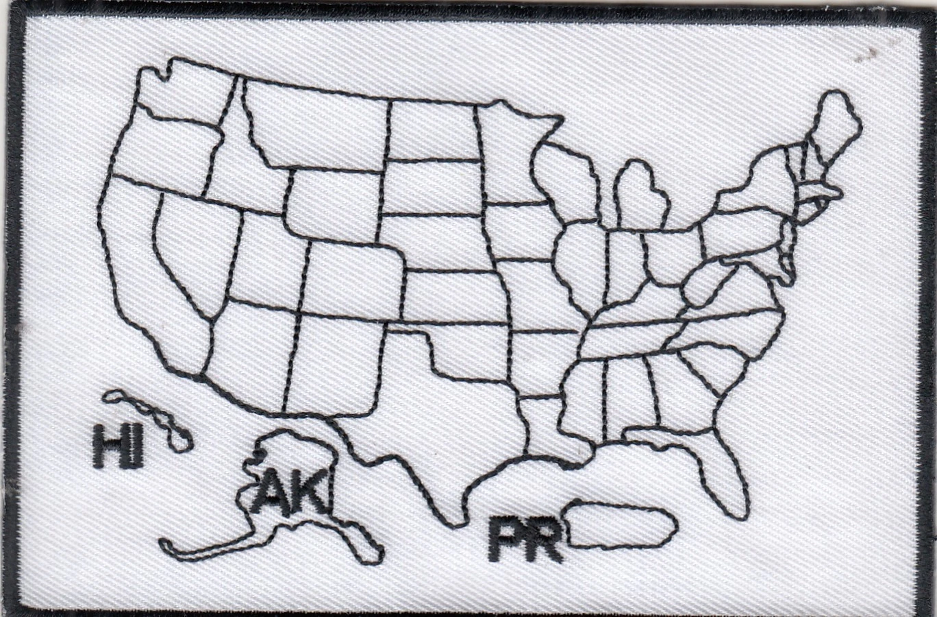 USA Map PatchMotorcycle Biker Patch FREE SHIPPING