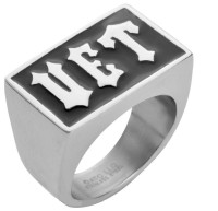 Unisex "VET" Signet Ring Veteran's Military Ring Stainless Steel sizes 9 -16